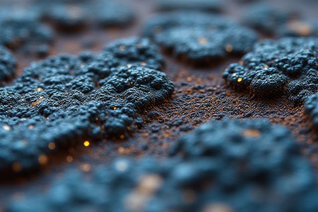 地熱からインスパイアされた、持続可能性を意識した革新的なテキスタイルのクローズアップ